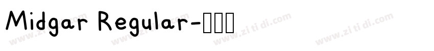 Midgar Regular字体转换